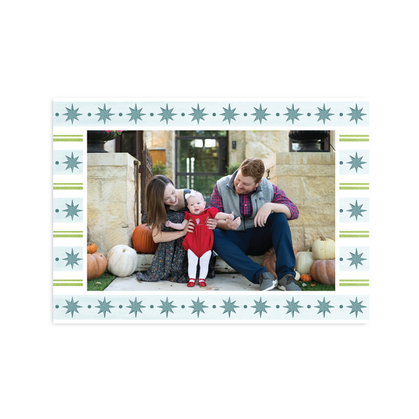 Stars and Stripes Pattern Blue | Holiday Cards