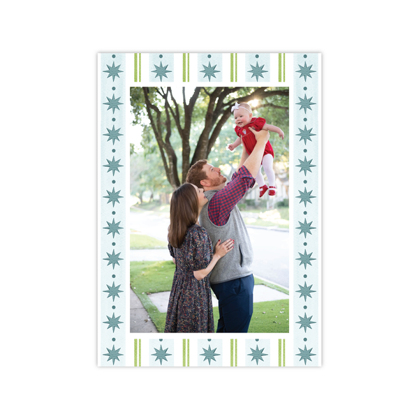 Stars and Stripes Pattern Blue | Holiday Cards