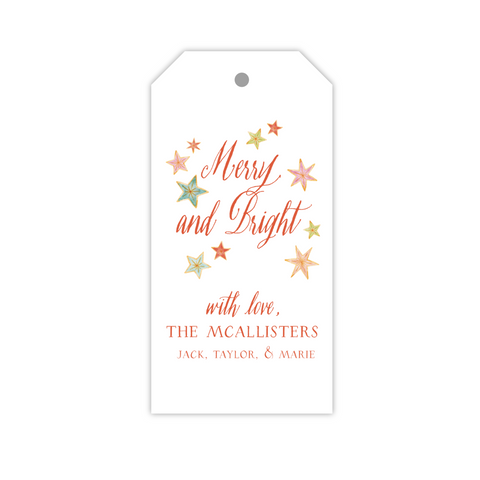 Vintage Stars Scattered | Gift Tags